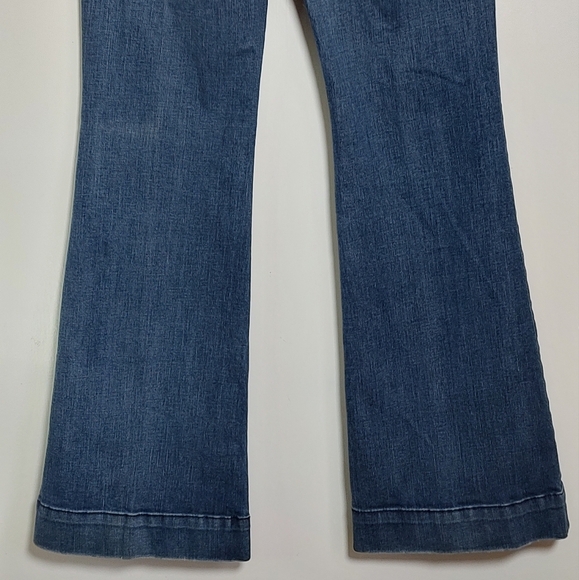 Ann Taylor Loft Modern Flare Women's Blue Jeans - Picture 9 of 11